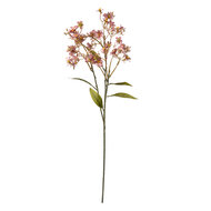 Clayre & Eef | Decoratie tak met bloemen Roze Groen 15x7x70 cm | 5PL0122P