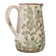 Clayre & Eef | Decoratieve Schenkkan Beige Groen 16x12x18 cm | 6CE1977M