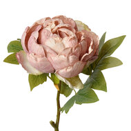 Clayre &amp; Eef | Kunstbloem Rozen Roze 10x10x48 cm | 6PL0335