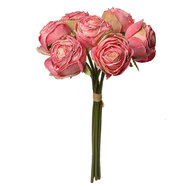 Clayre &amp; Eef | Kunstbloem bos van 7 rozen Roze 16x14x34 cm | 6PL0336P