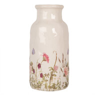 Clayre & Eef | Vaas Beige Roze ø 15x32 cm | 6CE1932L