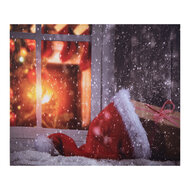 Clayre &amp; Eef | Wandkleed Kerst Rood wit 180x1x210 cm | 6WK0040