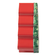 Clayre &amp; Eef | Blikken Bewaardoos Groen Rood 15x18x7 cm | 6BL0154