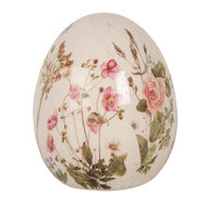 Clayre & Eef | Decoratie Ei Beige Roze ø 7x9 cm | 6CE1918S