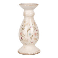 Clayre & Eef | Kandelaar Beige Roze ø 12x26 cm | 6CE1945M