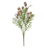 Clayre & Eef | Decoratie tak met bloemen Roze Groen 16x16x47 cm | 6PL0349P
