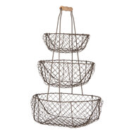 Clayre & Eef | Opbergmand Zwart 30x22x50 cm | 6Y5722