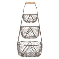 Clayre & Eef | Opbergmand Zwart 30x22x50 cm | 6Y5722