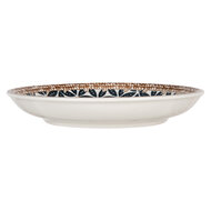 Clayre & Eef | Servies Ontbijtbord Wit Blauw ø 21x3 cm | 6CEDP0168