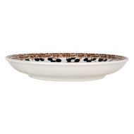 Clayre & Eef | Servies Ontbijtbord Wit Zwart ø 21x3 cm | 6CEDP0170