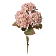 Clayre & Eef | Kunstbloem Hortensia Roze Groen 18x16x44 cm | 6PL0302
