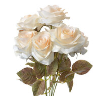 Clayre &amp; Eef | Kunstbloem Rozen Wit Groen 16x16x47 cm | 6PL0308