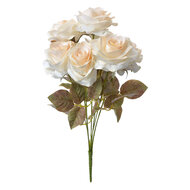 Clayre &amp; Eef | Kunstbloem Rozen Wit Groen 16x16x47 cm | 6PL0308