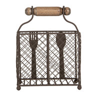 Clayre & Eef | Bestekbak Bruin 19x11x24 cm | 6Y5709