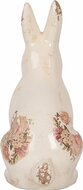 Clayre &amp; Eef | Decoratie Beeld Konijn Beige Roze 16x12x28 cm | 6CE1957L