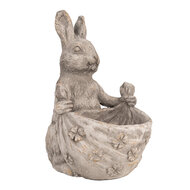 Clayre & Eef | Bloempot Binnen Grijs 20x24x31 cm | 6TE0559