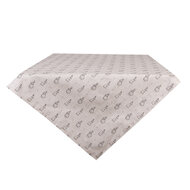 Clayre & Eef | Vierkant Tafelkleed Beige Grijs 100x100 cm | BNS01