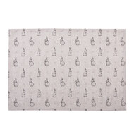 Clayre & Eef | Placemat (6) Beige Grijs 48x33 cm | BNS40