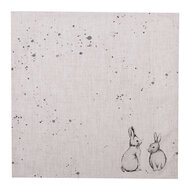 Clayre & Eef | Servetten Katoen Set van 6 Beige Grijs 40x40 cm | BNS43