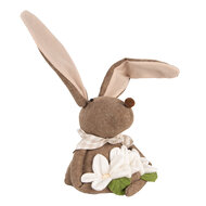 Clayre & Eef | Decoratie beeld Konijn Bruin 20x17x41 cm | TW0617