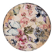 Clayre & Eef | Pannenonderzetter Beige Roze ø 16 x1 cm | 6CE2050