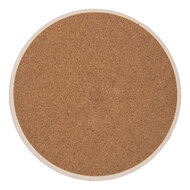 Clayre & Eef | Pannenonderzetter Beige Roze ø 16 x1 cm | 6CE2050