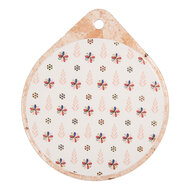 Clayre & Eef | Pannenonderzetter Beige Oranje 20x23x1 cm | 6CE2062