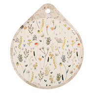 Clayre & Eef | Pannenonderzetter Beige Geel 20x23x1 cm | 6CE2063