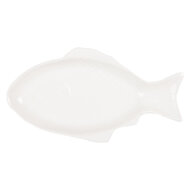 Clayre & Eef | Kom Vis Wit 39x21x4 cm / 550 ml | 6CEBO0199M