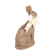 Clayre & Eef | Decoratie Konijn Bruin Wit 9x4x13 cm | 6PR5202