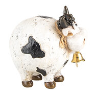 Clayre & Eef | Decoratie Beeld Koe Wit Zwart 9x7x9 cm | 6PR5275
