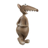 Clayre & Eef | Decoratie Beeld Muis Bruin Beige 8x5x14 cm | 6PR5281