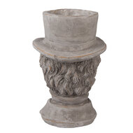 Clayre & Eef | Bloempot Binnen Grijs 15x16x24 cm | 6TE0554
