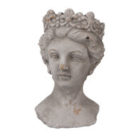 Clayre &amp; Eef | Bloempot Binnen Grijs 14x15x24 cm | 6TE0555