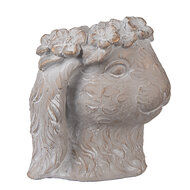 Clayre & Eef | Bloempot Binnen Beige Goudkleurig 16x18x18 cm | 6TE0556M