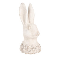 Clayre & Eef | Decoratie Beeld Konijn Beige 11x11x24 cm | 6TE0558