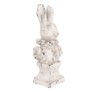 Clayre & Eef | Decoratie Beeld Konijn Beige 11x8x24 cm | 6TE0563