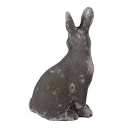 Clayre & Eef | Decoratie Beeld Konijn Grijs 14x10x23 cm | 6TE0565