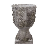 Clayre & Eef | Bloempot Binnen Grijs ø 16x24 cm | 6TE0566
