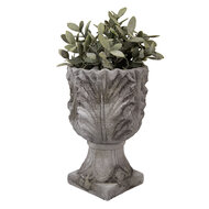 Clayre & Eef | Bloempot Binnen Grijs ø 16x24 cm | 6TE0566