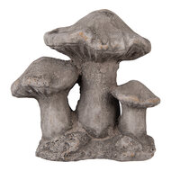Clayre & Eef | Decoratie Paddenstoelen Grijs 16x12x15 cm | 6TE0569