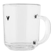 Clayre & Eef | Theeglas Transparant 11x8x9 cm / 200 ml | BHSGL0013