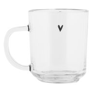 Clayre & Eef | Theeglas Transparant 11x8x9 cm / 200 ml | BHSGL0013