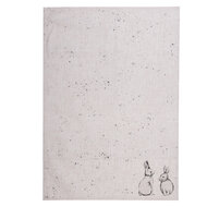 Clayre & Eef | Theedoek Beige Grijs 50x70 cm | BNS42
