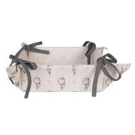 Clayre & Eef | Broodmand Beige Grijs 35x35x8 cm | BNS47