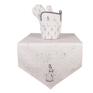 Clayre & Eef | Broodmandje Beige Grijs ø 15x16 cm | BNS50