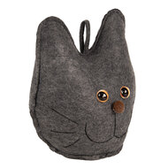 Clayre & Eef | Decoratie Kat Grijs 20x14x22 cm | TW0619