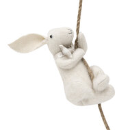 Clayre & Eef | Decoratie beeld Konijn Wit 8x9x16/50 cm | TW0620