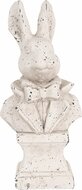 Clayre & Eef | Decoratie Beeld Konijn Beige 11x8x24 cm | 6TE0562