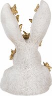 Clayre &amp; Eef | Decoratie Beeld Konijn Wit 21x20x34 cm | 6PR5106